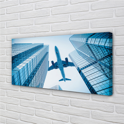 Canvas print Building sky plane