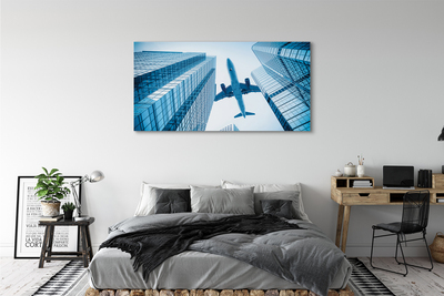 Canvas print Building sky plane