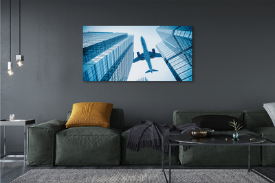 Canvas print Building sky plane