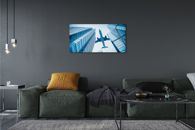 Canvas print Building sky plane