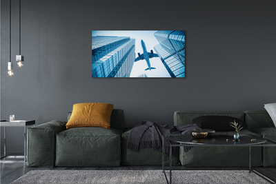 Canvas print Building sky plane