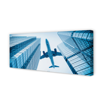 Canvas print Building sky plane