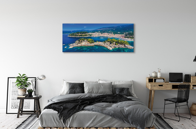 Canvas print City of the sea panorama greece