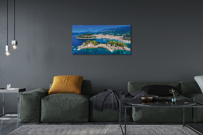 Canvas print City of the sea panorama greece