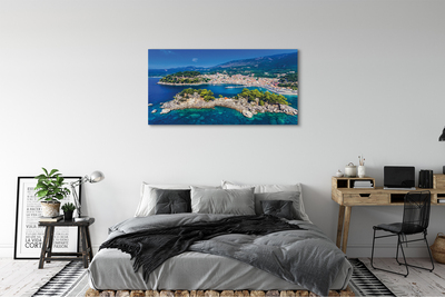 Canvas print City of the sea panorama greece