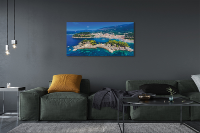 Canvas print City of the sea panorama greece