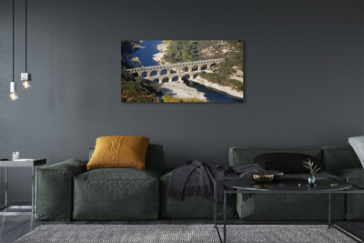 Canvas print Rome river aqueduct