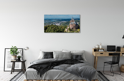Canvas print Germany panorama of the castle of the city
