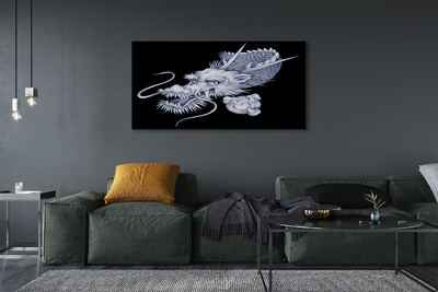 Canvas print Japanese dragon head