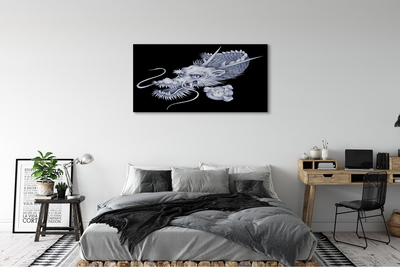 Canvas print Japanese dragon head