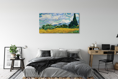 Canvas print Prairie cypress art