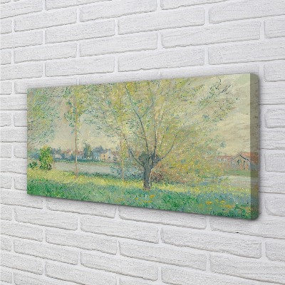Canvas print Art painted meadow