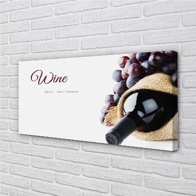 Canvas print Grape wine