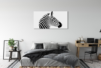 Canvas print Illustration of zebra