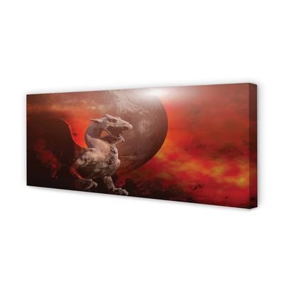 Canvas print Fire dragon