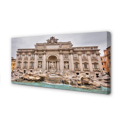 Canvas print Rome fountain basilica