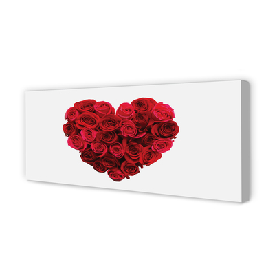 Canvas print Heart of roses