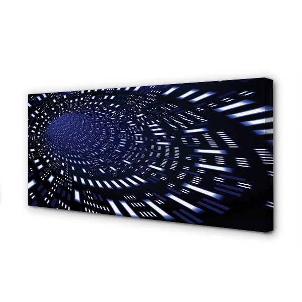 Canvas print 3d blue tunnel