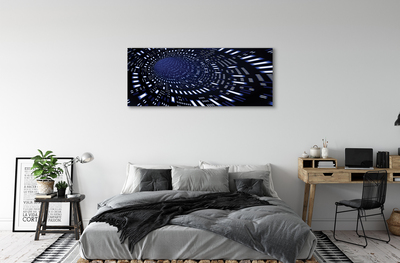 Canvas print 3d blue tunnel