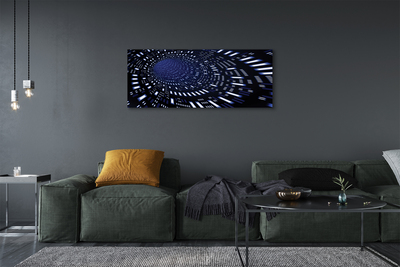 Canvas print 3d blue tunnel