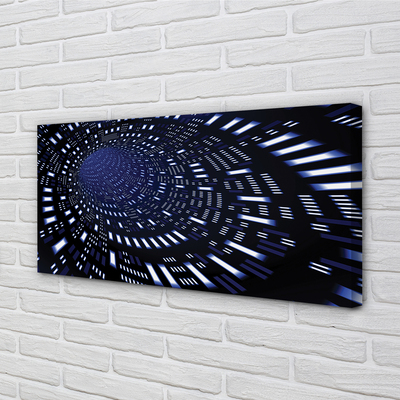 Canvas print 3d blue tunnel