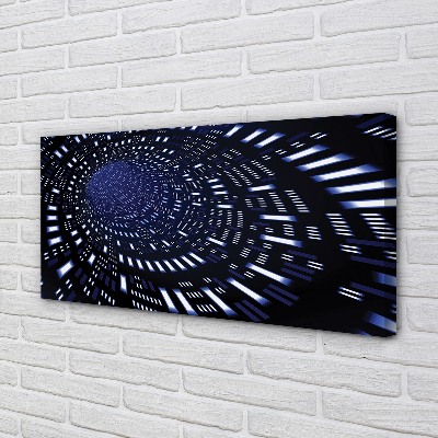 Canvas print 3d blue tunnel