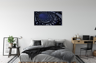 Canvas print 3d blue tunnel