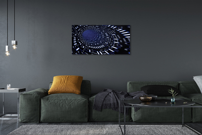 Canvas print 3d blue tunnel