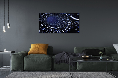 Canvas print 3d blue tunnel