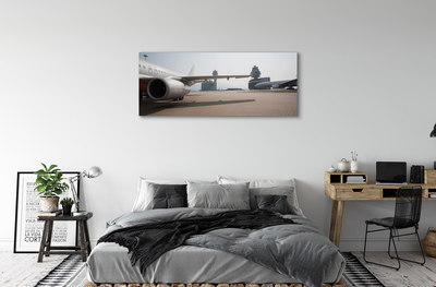 Canvas print Sky building airplane airport