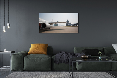 Canvas print Sky building airplane airport