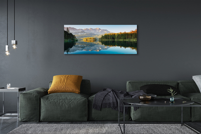 Canvas print Lake forest germany mountain