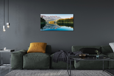Canvas print Lake forest germany mountain