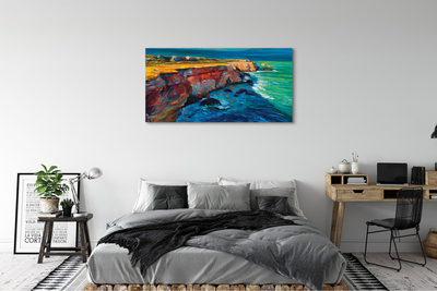 Canvas print Felsenmeer sky