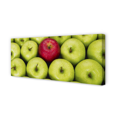 Canvas print The green and red apples
