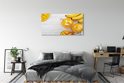 Canvas print Smoothie mango banana