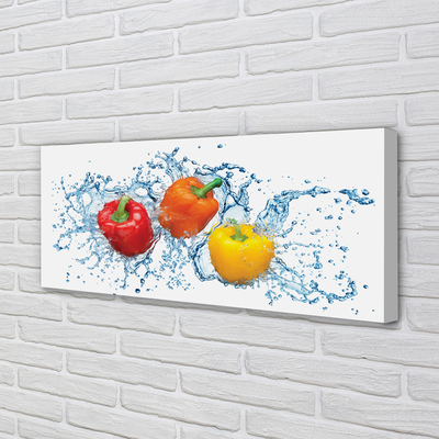 Canvas print Pepper water