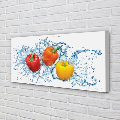 Canvas print Pepper water