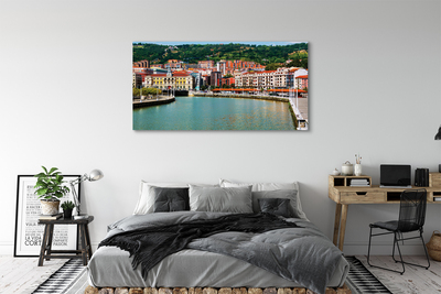 Canvas print Spain mountain river
