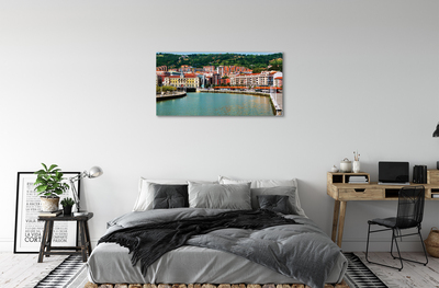Canvas print Spain mountain river
