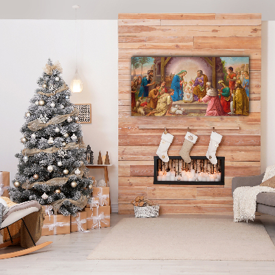 Canvas print Stable Christmas Jesus