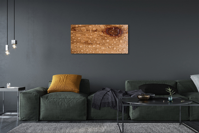 Canvas print Water timber drops