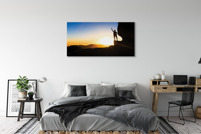 Canvas print Man of the mountain west