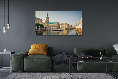 Canvas print Hamburg flow cathedral