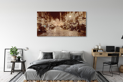 Canvas print Gdansk old town night