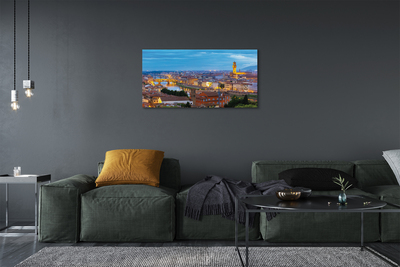 Canvas print Italy sunset panorama