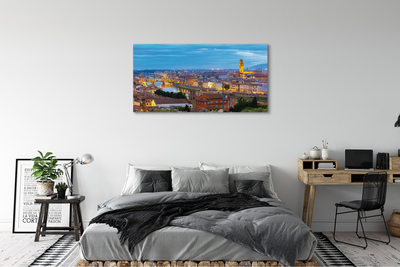 Canvas print Italy sunset panorama