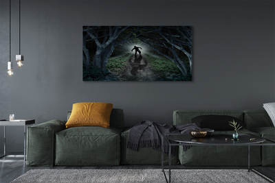 Canvas print As a dark forest tree