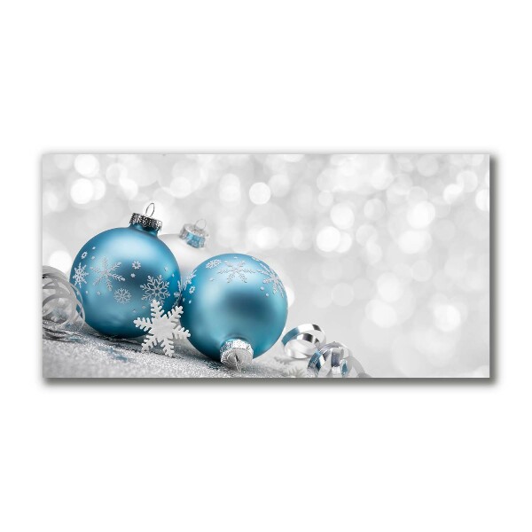 Canvas print Baubles Winter Holiday Decorations