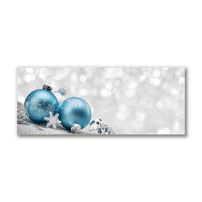 Canvas print Baubles Winter Holiday Decorations